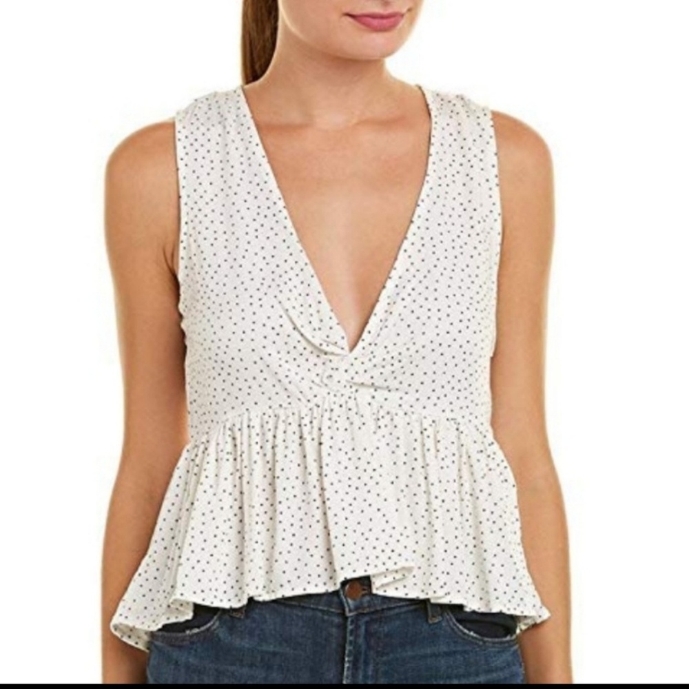Minkpink Promise Spotty Twist Front Top NWT